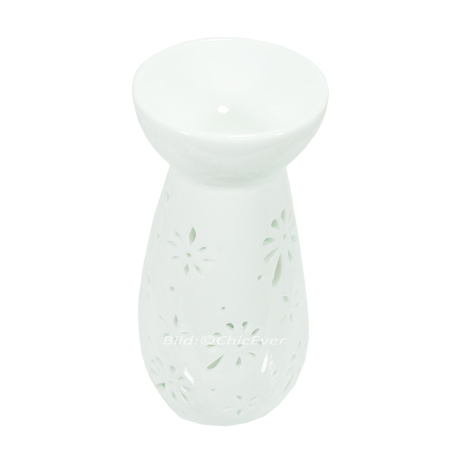 2x Duftlampen Keramik Aromalampen Duftstövchen weiss 4176